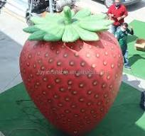 Outdoor Advertising Inflatable Strawberry Model Giant Inflatable Fruit  Strawberry Model for Farm Advertising