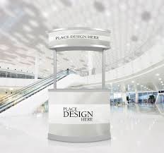 Download Free Promotion Counter Mockup For Advertisement A Graphic World Mockup Billboard Mockup Poster Mockup PSD Mockup Templates
