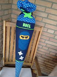 Schultuten Schultute Aus Stoff Spater Kissen Ninja Ninjago Ein Designerstuck Von Betty 123kissen Paradies Bei Dawanda Schultute Schultute Basteln Schule