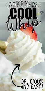 This Easy Homemade Stabilized Whipped Cream Is A Simple Fresh Recipe That Creates The Perfect Heavy Cream Recipes Stabilized Whipped Cream Homemade Cool Whip