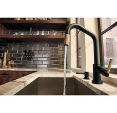 Kerrie l kelly makes a statement in the bath, marrying the brilliance luxe gold finish of the litze widespread faucet with bright, vibrant colors. Brizo 64063lf Pn Litze Single Handle Angled Build Com In 2021 Kitchen Faucet Brizo Black Kitchen Faucets