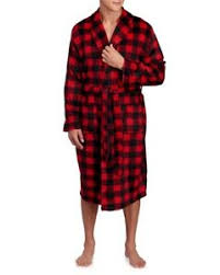 Details About Izod Mens Red Plaid Shawl Collar Soft Touch Bath Robe Nwt 75 One Size Fits Most