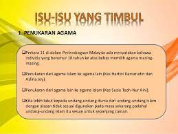 Peruntukan berkaitan kebebasan beragama dimuatkan dalam perkara 11 perlembagaan persekutuan. Kebebasan Beragama Di Malaysia Hubungkait Dengan Perlembagaan