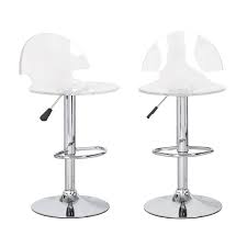 Amazon Com Joveco Clear Transparent Acrylic Hydraulic Lift Adjustable Counter Bar Stool Dining Chair Acrylic Bar Stools Dining Chair Set Counter Bar Stools