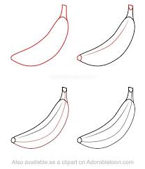 How To Draw A Banana Eskiz Ajandalar Meyve