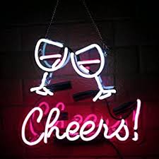 Cheers light up sign bar sign bar signs for home bar Amazon Com Cheers Sign