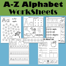 For example alphabet worksheets a has a picture with an apple. Alphabet Worksheets 26 Letters From A To Z Practice Paper Preschool English Homework Workbook Coloring Alphabet Books For Kids Card Books Aliexpress