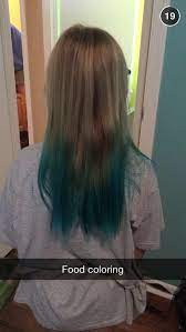 Dip Dye Hair With Food Coloring Materials Paper Towel Tin Foil Food Coloring Tooth Brush Conditioner Plastic Cup Gloves Steps 1 S Dip Dye Hair Dyed Hair Hair