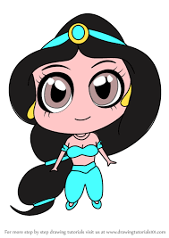 Learn how to draw disney's princess jasmine from aladdin in this easy step by step video tutorial. Learn How To Draw Chibi Princess Jasmine Chibi Characters Step By Step Drawing Tutorials