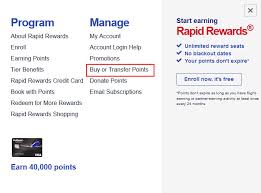 How To Buy Southwest Rapid Rewards Points Step By Step