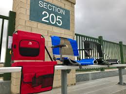 The Bleacher Can Be The Most Comfortable Seat In The House With These Big Comfort Stadium Chair You Can Win One On Stadium Chairs Beach Chairs Camping Chairs
