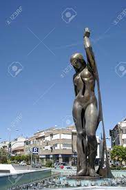 Giant Statue Of Naked Woman In The Town Of Armilla (Grenada) Stock Photo,  Picture And Royalty Free Image. Image 4049058.
