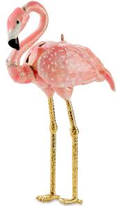 Ohuhu family flamingo yard ornaments, set of 3 (32, 31, 19) bright pink flamingos family with metal feet stakes for garden/yard/patio decoration, great christmas decor outdoor gift present idea 4.6 out of 5 stars 1,072 Articulated Enameled Art Pink Flamingo Ornament 5