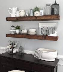 Shanty Sisters On Instagram Beautiful Version Of Our Dining Room Floating Shelves By Myne Dining Room Floating Shelves Dining Room Shelves Dining Room Walls