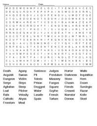 It's a 13 letters crossword puzzle definition. The Pit And The Pendulum E A Poe Crossword Puzzle And Word Search