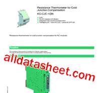 KC-CJC-1GN Datasheet(PDF) - Pepperl+Fuchs Inc.