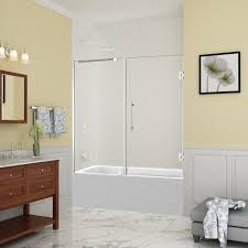 Coastal 32 hinged swing shower door. Belmore 59 25 60 25 X60 Frameless Hinged Tub Door Contemporary Shower Doors By Aston Tdr965ez Ch 60 10 Houzz