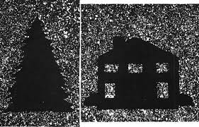 How to splatter paint with a toothbrush. How To Make Snowy Christmas Cards With Toothbrush Splattering Techniques Craft For Kids Christmas Crafts For Children And Teens