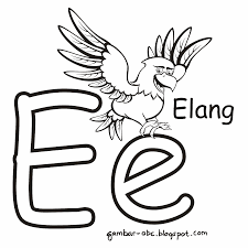Nama nama hewan dalam bahasa inggris merupakan salah satu materi yang sangat penting. Mewarnai Huruf E Gambar Burung Elang Contoh Gambar Mewarnai