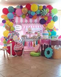 What a sweet way to celebrate a special birthday! Candyland Birthday Party Ideas Photo 2 Of 16 Candy Theme Birthday Party Candy Birthday Party Candyland Birthday