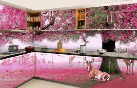 contemporary kitchen cabinet wallpapers