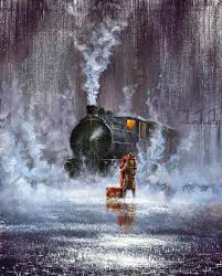 British Artists Sitemap Train Art Rain Art Beautiful Paintings