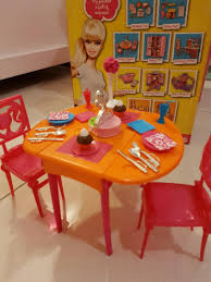 Find best value and selection for your barbie dining room playset for the folding pretty house nrfb search on ebay. Barbie Dining Room Dinner To Dessert Babies Kids Toys Walkers On Carousell