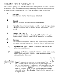 The means a composer uses to express him or herself in a musical piece. Articulation Marks Musical Symbols
