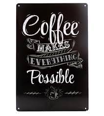 نتيجة بحث الصور عن صور لوحات جدارية لركن قهوة plaque sign metal tins retro poster