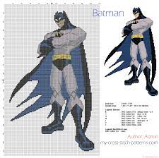 One of our first patterns for weelittlestitches! Batman Free Cross Stitch Pattern Download Free Cross Stitch Patterns Simple Unique Alphabets Baby