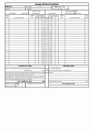 Electrical Panel Schedule Template Pdf Elegant Fillable Sample 1o Panel Schedule Template Printable Pdf Schedule Template Electrical Panel Templates