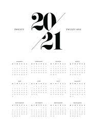 The calendars are in black and white for easy printing! Calendar 2021 Poster 2021 Calendar Desenio Eu
