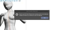 Please connect to camera to use this feature." Hand scanner issues ...