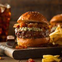 Black And Bleu Burger Red Robin Recipe Copycat Black And Blue Burger Recipe Blue Cheese Burgers Recipes Burger Seasoning Moose Burger Recipe