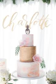 Birthday Rose Gold Pineapple Cake Design Chic Tropical Hawaiian Themed Birthday Party Kara S Party Ideas Tropical Party Hawaiian Birthday Party Tropical Birthday