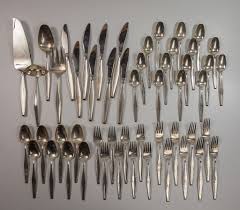 The costs can run into several thousand dollars for a set and can be as much as $10,000. Gorham Flatware 52 Piece Sterling Silver Flatware Set 2633 1 Grams Total Weight Estates Consignments Gorham 52 Piece Sterling Silver Flatware Set 2633 Grams Total Weight