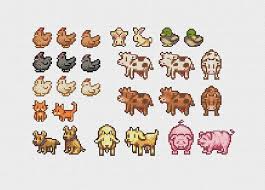 Stardew Valley Farm Animals Cross Stitch Sampler Digital Etsy In 2020 Animal Cross Stitch Patterns Cross Stitch Animals Cross Stitch