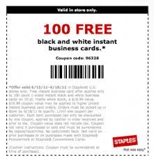 March 2019 staples copy & print coupon codes plus earn a 6.5% bonus save an. 100 Free Business Cards Enza S Bargains
