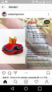 Diyar Aykut Adli Kullanicinin Amigurumi Kiyafet Panosundaki Pin Amigurumi Elbise