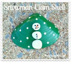 Luckily, it is possible to knit a cute, little snowman. Craft Project Painted Snowman Clam Seashells The Classy Chics Holiday Crafts Christmas Seashell Christmas Ornaments Christmas Ornament Crafts