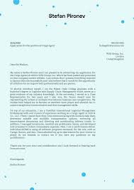 With the enclosed resume, i would like to express my sincere interest in the customer service agent position available with breakthrough airlines. Cargo Agent Cover Letter Example Kickresume