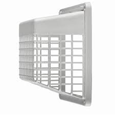Dryer vent & weep hole covers>. White Plastic Universal Hinged Vent Guard Lambro Industries Inc