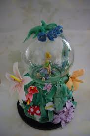 Tinkerbell Snowglobe Cake Birthday Cakes Globe Cake Snow Globes Disney Cakes