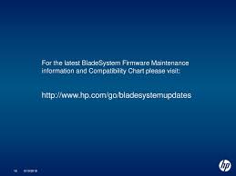 Hp Bladesystem Firmware Release Sets Ppt Download