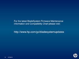 hp bladesystem firmware release sets ppt download