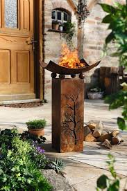 Deko Saule Feuerschale 2tlg Feuerschale Feuerschalen Garten Feuer