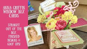 Anna griffin® shutter card making kit. Anna Griffin Window Box Card Making Kit My Projects Plus Goof Ups Youtube