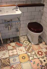 Patchwork Harmony Blog Current Obsession Patchwork Floor Tiles Small Bathroom Remodel Reclaimed Tile Flooring