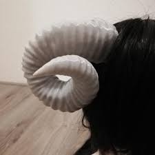 Small Tiefling Horns 3d Printed Etsy Prints Organic Style Sculpting