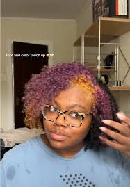 Faded Purple Curly Hair